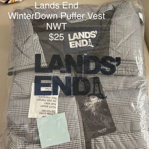 LandsEnd winter down puffer vest